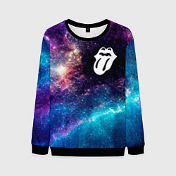 Свитшот мужской Rolling Stones space rock, цвет: 3D-черный