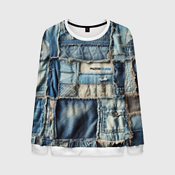 Мужской свитшот Patchwork denim - vogue