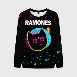 Мужской свитшот Ramones - rock star cat