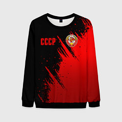 Мужской свитшот СССР - черно-красный