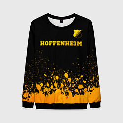 Мужской свитшот Hoffenheim - gold gradient посередине