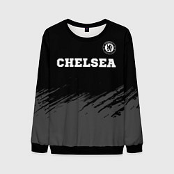 Мужской свитшот Chelsea sport на темном фоне посередине