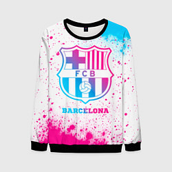 Мужской свитшот Barcelona neon gradient style