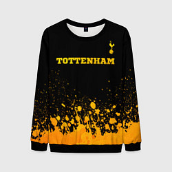 Мужской свитшот Tottenham - gold gradient посередине