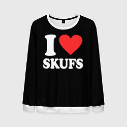 Мужской свитшот I love skufs