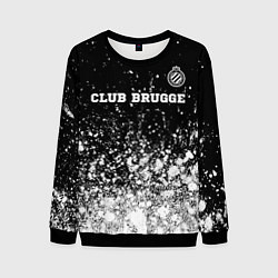 Мужской свитшот Club Brugge sport на темном фоне посередине