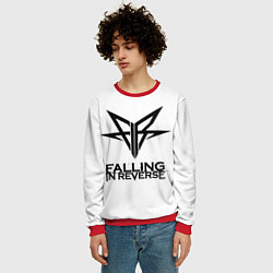 Свитшот мужской Falling in Reverse band logo, цвет: 3D-красный — фото 2