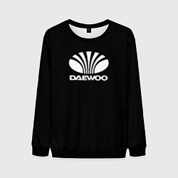 Свитшот мужской Daewoo white logo, цвет: 3D-черный