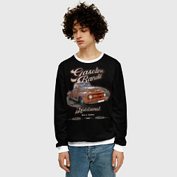 Свитшот мужской Хот-род в стиле rat Gasoline Bandit, цвет: 3D-белый — фото 2