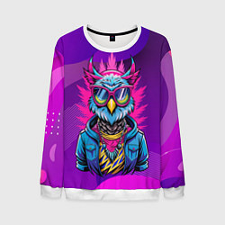 Мужской свитшот Стильная сова в одежде