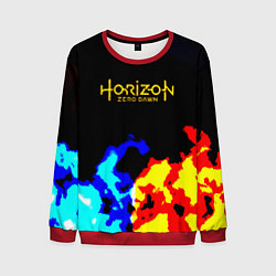 Мужской свитшот Horizon zero dawn огненный стиль