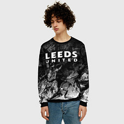 Свитшот мужской Leeds United black graphite, цвет: 3D-черный — фото 2