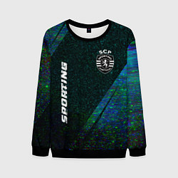 Мужской свитшот Sporting glitch blue