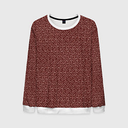 Мужской свитшот Тёмный красный волнистый текстурированный