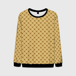 Мужской свитшот Паттерн орлы бежевый luxury