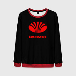 Свитшот мужской Daewoo red logo, цвет: 3D-красный