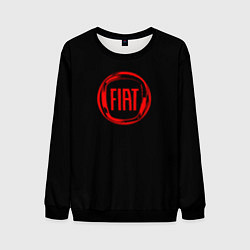 Свитшот мужской FIAT logo red, цвет: 3D-черный