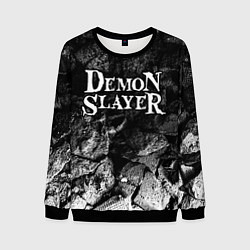 Мужской свитшот Demon Slayer black graphite