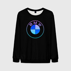Мужской свитшот BMW neon logo