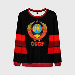 Мужской свитшот СССР геометрия красный