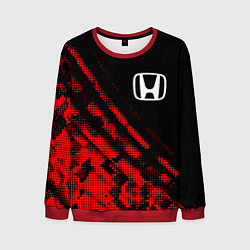 Свитшот мужской Honda sport grunge, цвет: 3D-красный
