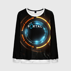 Мужской свитшот Portal логотип игры