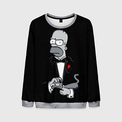Свитшот мужской Homer - the godfather, цвет: 3D-меланж