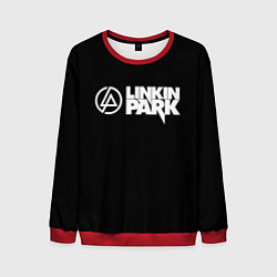 Свитшот мужской Linkin park logo rock music, цвет: 3D-красный