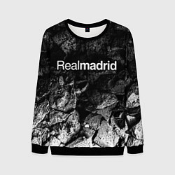 Свитшот мужской Real Madrid black graphite, цвет: 3D-черный