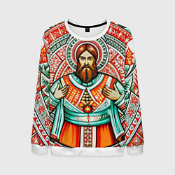 Мужской свитшот Русский богатырь в славянском стиле
