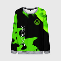 Мужской свитшот Xbox one green flame