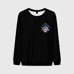 Свитшот мужской Nasa space logo usa steel, цвет: 3D-черный