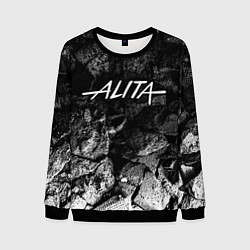 Свитшот мужской Alita black graphite, цвет: 3D-черный