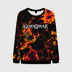 Мужской свитшот God of War red lava