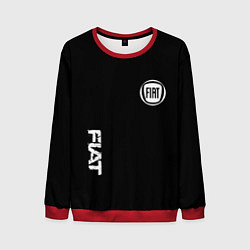 Свитшот мужской FIAT logo white auto, цвет: 3D-красный