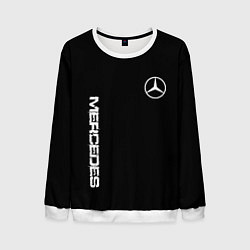 Мужской свитшот Mercedes benz logo white auto