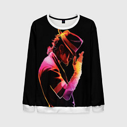 Свитшот мужской Michael Jackson in the hat, цвет: 3D-белый