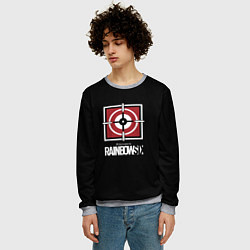 Свитшот мужской Rainbow six action game, цвет: 3D-меланж — фото 2