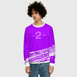Свитшот мужской Destiny онлайн игра краски, цвет: 3D-белый — фото 2