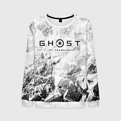 Свитшот мужской Ghost of Tsushima white graphite, цвет: 3D-белый