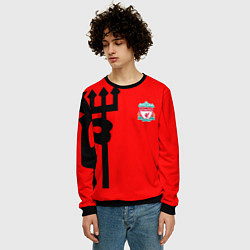Свитшот мужской Liverpool fc sport steel, цвет: 3D-черный — фото 2