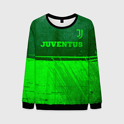 Свитшот мужской Juventus - green gradient посередине, цвет: 3D-черный