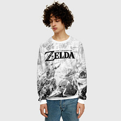 Свитшот мужской Zelda white graphite, цвет: 3D-белый — фото 2