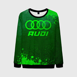 Мужской свитшот Audi - green gradient