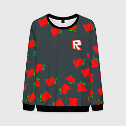 Свитшот мужской Roblox rose, цвет: 3D-черный