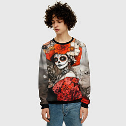 Свитшот мужской Катрина в красном, цвет: 3D-черный — фото 2