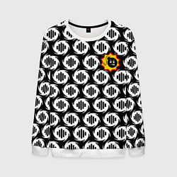 Мужской свитшот Serious Sam logo pattern