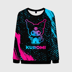 Мужской свитшот Kuromi - neon gradient