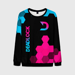 Свитшот мужской Deadlock - neon gradient вертикально, цвет: 3D-черный