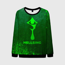 Мужской свитшот Hellsing - green gradient